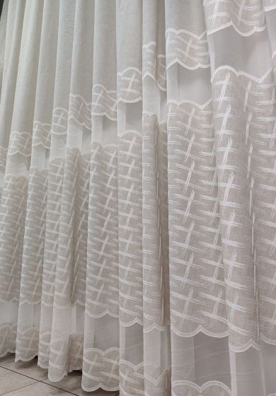 tenda a metro in bouclè effetto lino 8 Tenda a Metro in Bouclè Effetto Lino Tortora