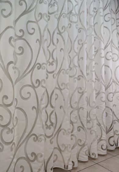 tenda a metro in devorè base piombata tortora 6 Tenda a Metro in Devorè Base Piombata Bianca