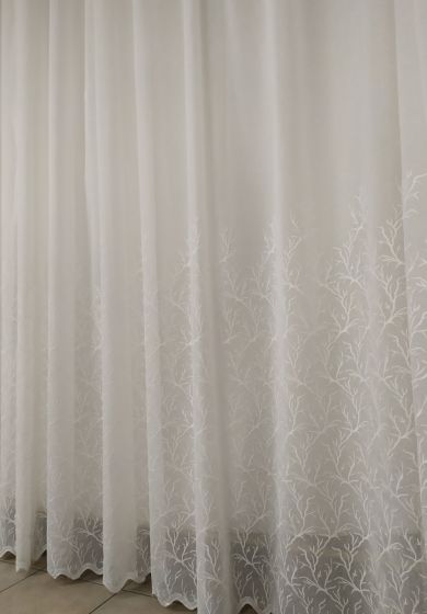 tenda a metro in devorè altezza 3 metri bianca 8 Tenda a Metro in Bouclè Effetto Lino con Base Piombata Altezza 3 M. Bianco