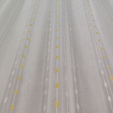 Tenda a Metro in Bouclè Effetto Lino giallo