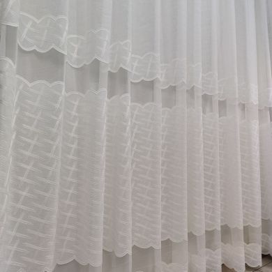 Tenda a Metro in Bouclè Effetto Lino Bianco