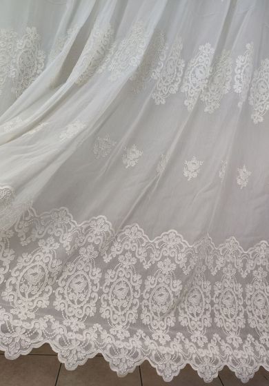 tenda a metro in bouclè effetto lino 3 Tenda a Metro in Bouclè Effetto Lino Naturale