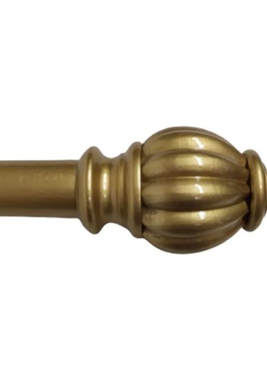 Bastone per Tenda in Legno Rifinito a Mano Sistema a Corda Largo 2 Metri Completo di Staffe e 20 Anelli Artigianale Diametro Bastone 35 mm