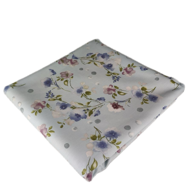 Tappezzeria in Cotone Stampato cm 280×280 millerighe celeste