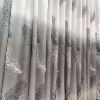 Tenda a Metro in Bouclè Effetto Lino grigio