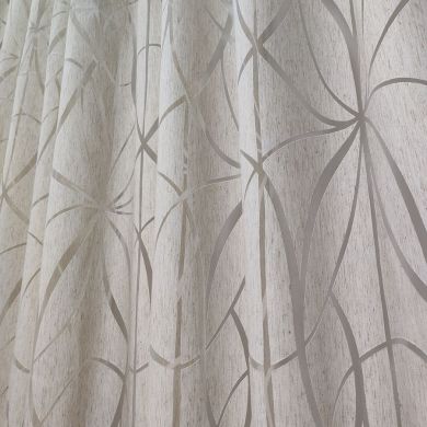 Tenda a Metro in Devorè Base Piombata Effetto Lino