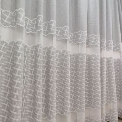 Tenda a Metro in Bouclè Effetto Lino Grigio