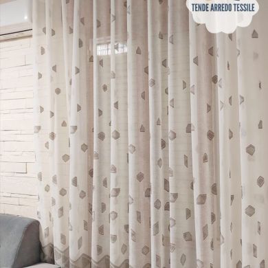 Tenda a Metro in Bouclè Effetto Lino