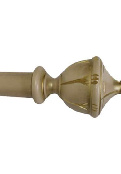 Bastone per Tenda in Legno Rifinito a Mano 35 mm