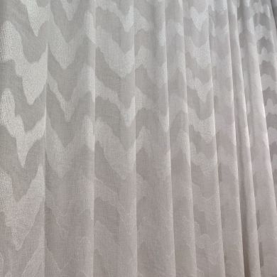 Tenda a Metro in Bouclè Effetto Lino Argento