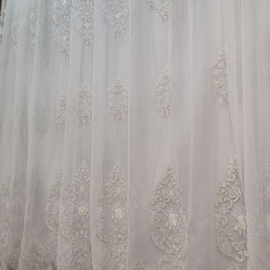 Tenda a Metro in Tulle con Base Orlata Altezza 3 Metri