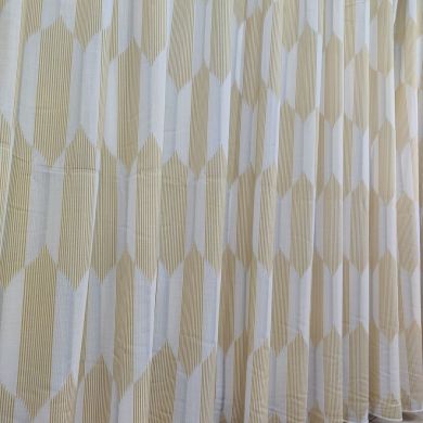 Tenda a Metro in Bouclè Effetto Lino Giallo