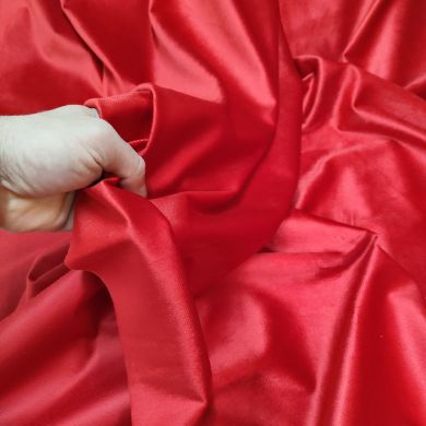 Tessuto in Velluto 280 cm Alta Rosso