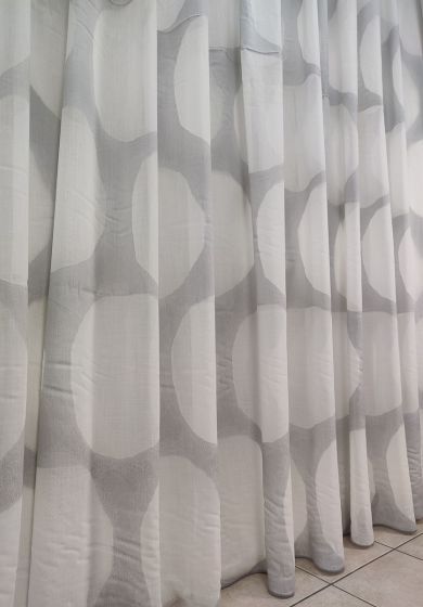 Tenda a Metro in Bouclè Effetto Lino Grigio