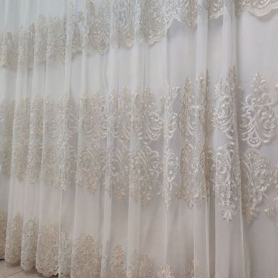 Tenda a Metro in Tulle con Base Orlata Altezza 3 Metri oro