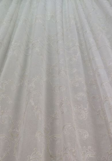 tenda a metro in bouclè effetto lino tortora 4 Tenda a Metro in Bouclè Effetto Lino