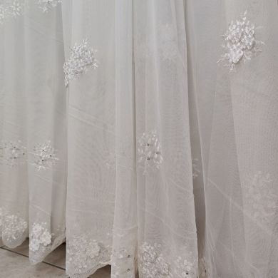 Tenda a Metro in Tulle con Base Orlata Altezza 3 Metri