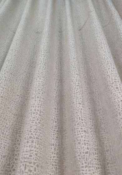 tenda a metro in devorè bianco h315 cm 8 Tenda a Metro in Devorè Beige