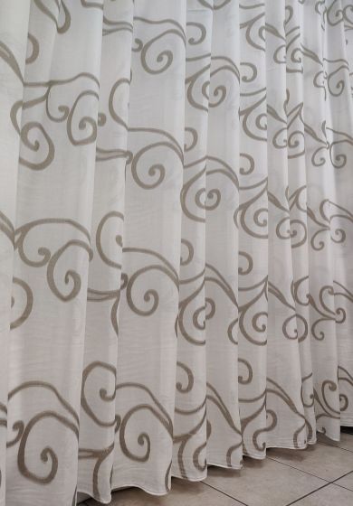 tenda a metro effetto lino grigio 8 Tenda a Metro effetto lino Tortora