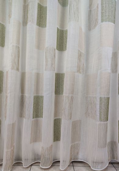 tenda a metro in bouclè effetto lino blu 12 Tenda a Metro in Bouclè Effetto Lino Verde