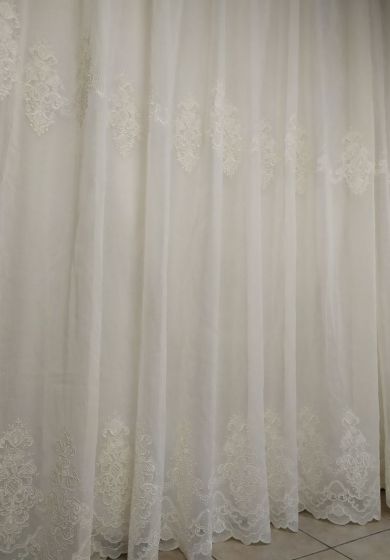 Tenda a Metro in Bouclè Effetto Lino Naturale