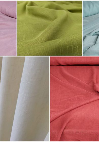 tenda a metro in devorè con filamenti laminati base piombata altezza 3 metri 7 Tenda a Metro in Bouclè Effetto Lino con base Piombata 5 Colori Altezza 3 Metri