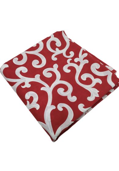 Tappezzeria in Cotone Stampato 280 cm x 280 cm Rosso