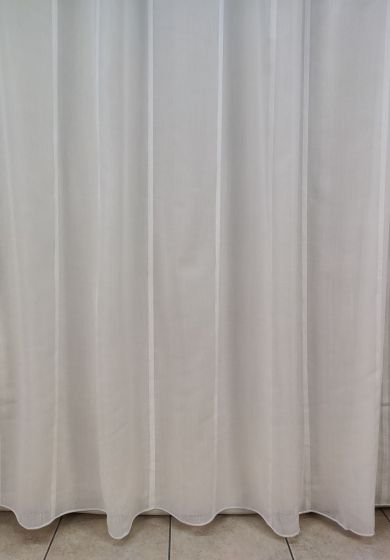 Tenda a Metro in Bouclè Effetto Lino Bianco