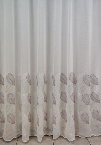 Tenda a Metro in Bouclè Effetto Lino Balza Rosa