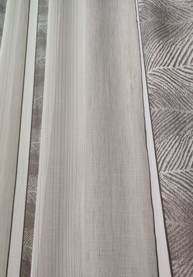 Tenda a Metro in Bouclè Effetto Lino Tortora