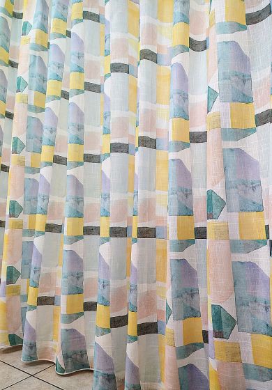 tenda a metro in bouclè effetto lino 1 Tenda a Metro in Bouclè Effetto Lino