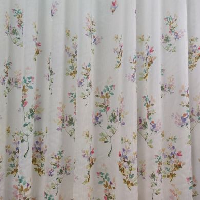 Tenda a Metro in Bouclè Effetto Lino fiori