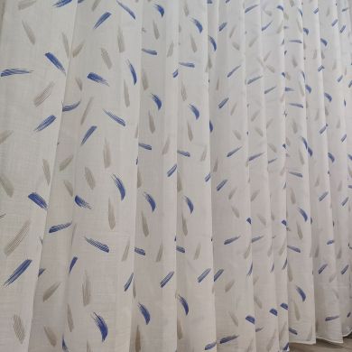 Tenda a Metro effetto lino blu