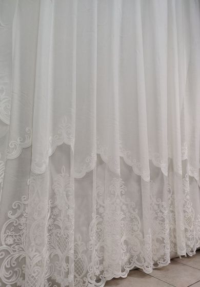 Tenda a Metro in Bouclè Effetto Lino Naturale