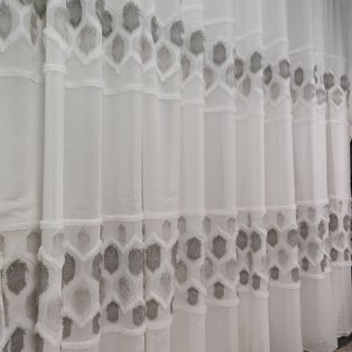 Tenda a Metro in Bouclè Effetto Lino Grigio