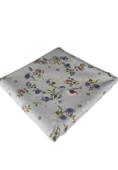 Tappezzeria in Cotone Stampato cm 280×280 millerighe celeste