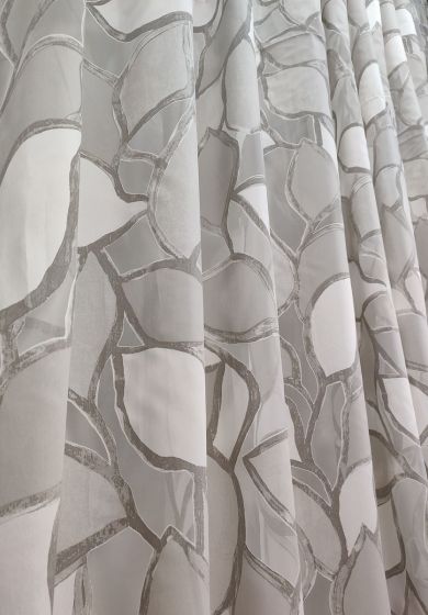 Tenda a Metro in Devorè Grigio