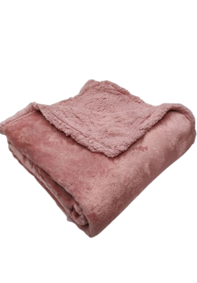 plaid copriletto invernale tortora 2 Plaid Copriletto Invernale Rosa