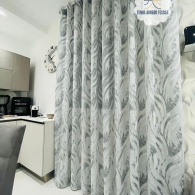 Tenda a Metro in Devorè grigio