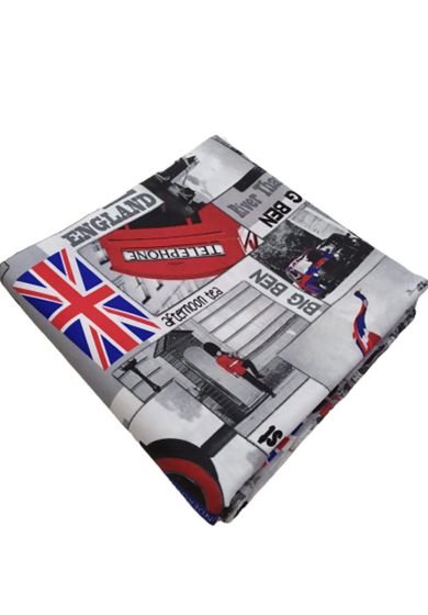 Tappezzeria in Cotone Stampato 280 cm x 280 cm Londra