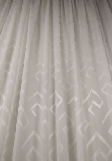 Tenda a Metro in Bouclè Effetto Lino Bianca