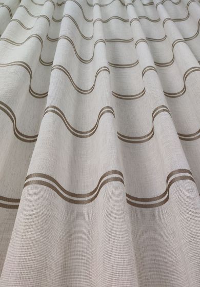 Tenda a Metro in Bouclè Effetto Lino Tortora