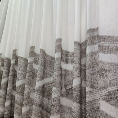 Tenda a Metro in Bouclè Effetto Lino Tortora