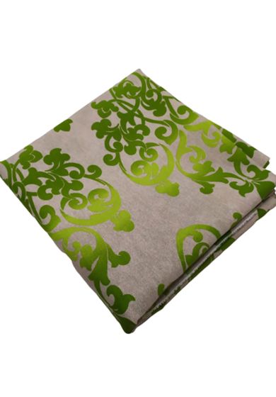 Tappezzeria in Cotone Stampato 280 cm x 280 cm Damascato Verde