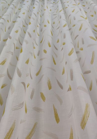 Tenda a Metro effetto lino Giallo