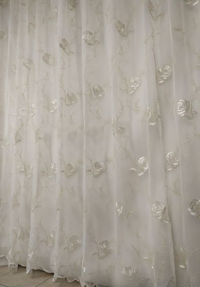 Tenda a Metro in Tulle con Base Orlata Altezza 3 Metri