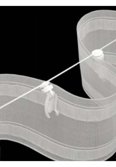 binario per tenda in alluminio sistema a onda a soffitto 10 Arricciatenda ad Onda 5 Metri