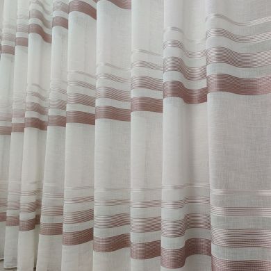 Tenda a Metro in Bouclè Effetto Lino Rosa