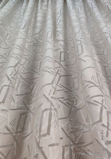 Tenda a Metro in Devorè Altezza 3 Metri Effetto lino Beige