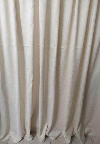 Tenda a Metro Tinta Unita effetto Rete con Base Piombata  Altezza 3 Metri Beige